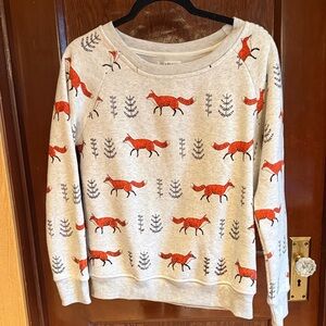 La Soul Fox Print Sweatshirt